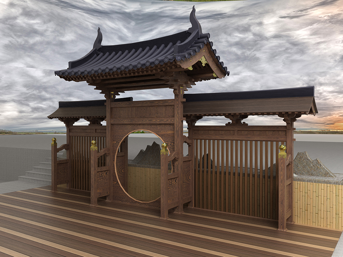 古建筑工程-宏艺达防腐木景观