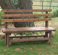 防腐木桌椅|西安宏艺达防腐木