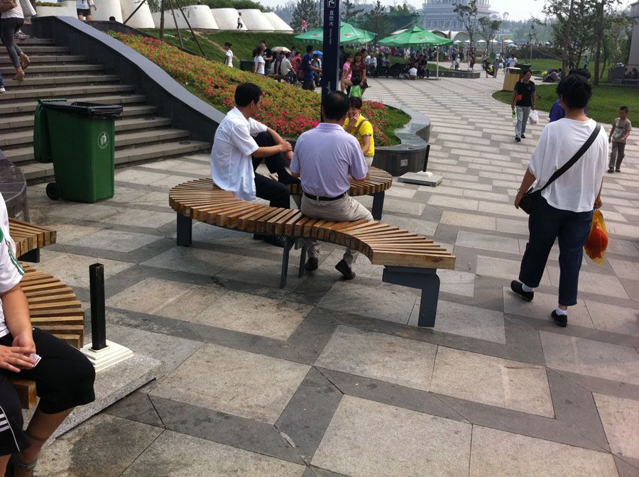 防腐木桌椅|西安宏艺达防腐木