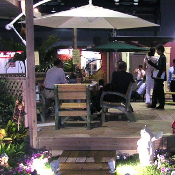 防腐木桌椅|西安宏艺达防腐木