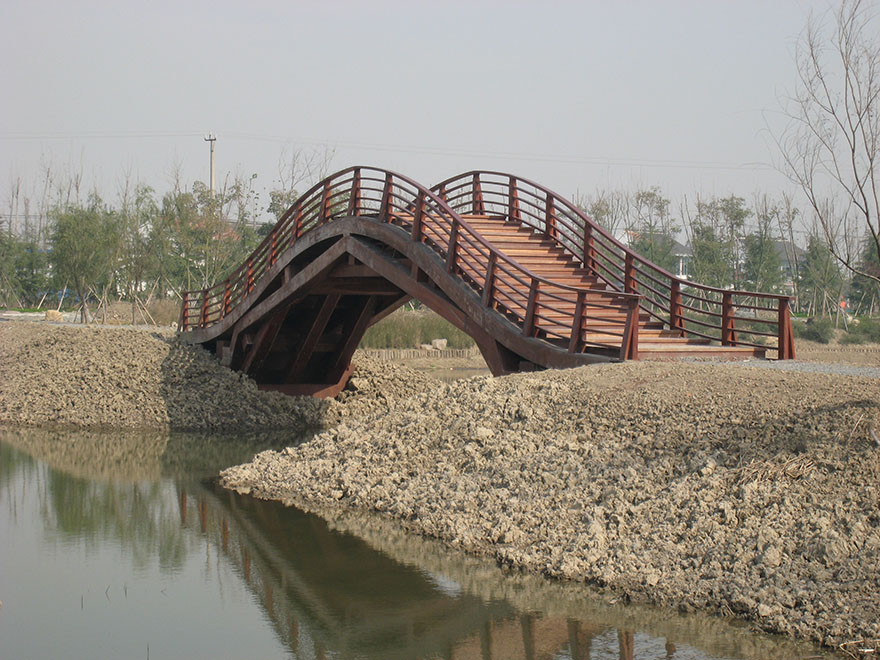 防腐木桥|西安宏艺达防腐木桥梁