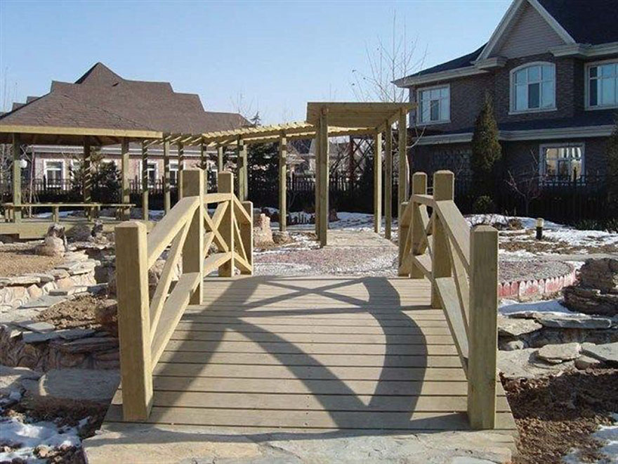 防腐木桥|西安宏艺达防腐木桥梁