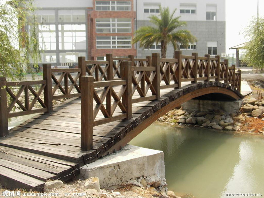 防腐木桥|西安宏艺达园林景观
