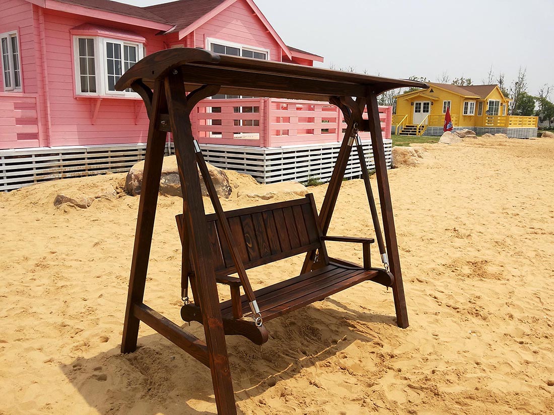 防腐秋千|西安宏艺达防腐木秋千