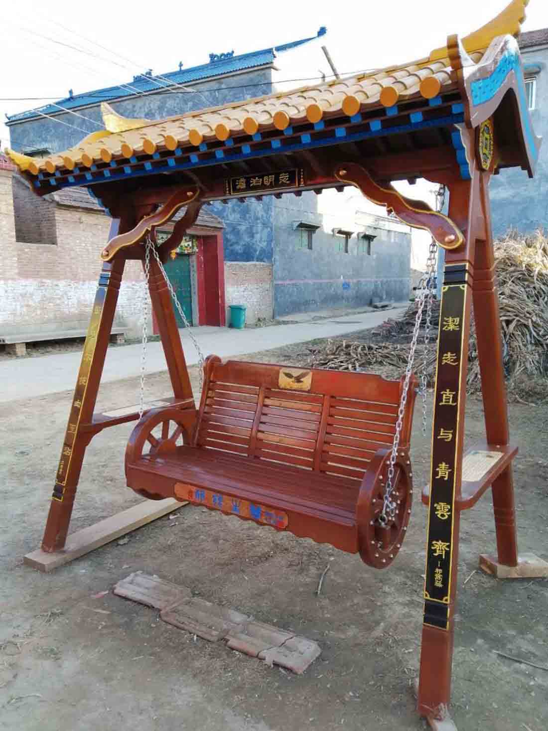 防腐秋千|西安宏艺达防腐木秋千