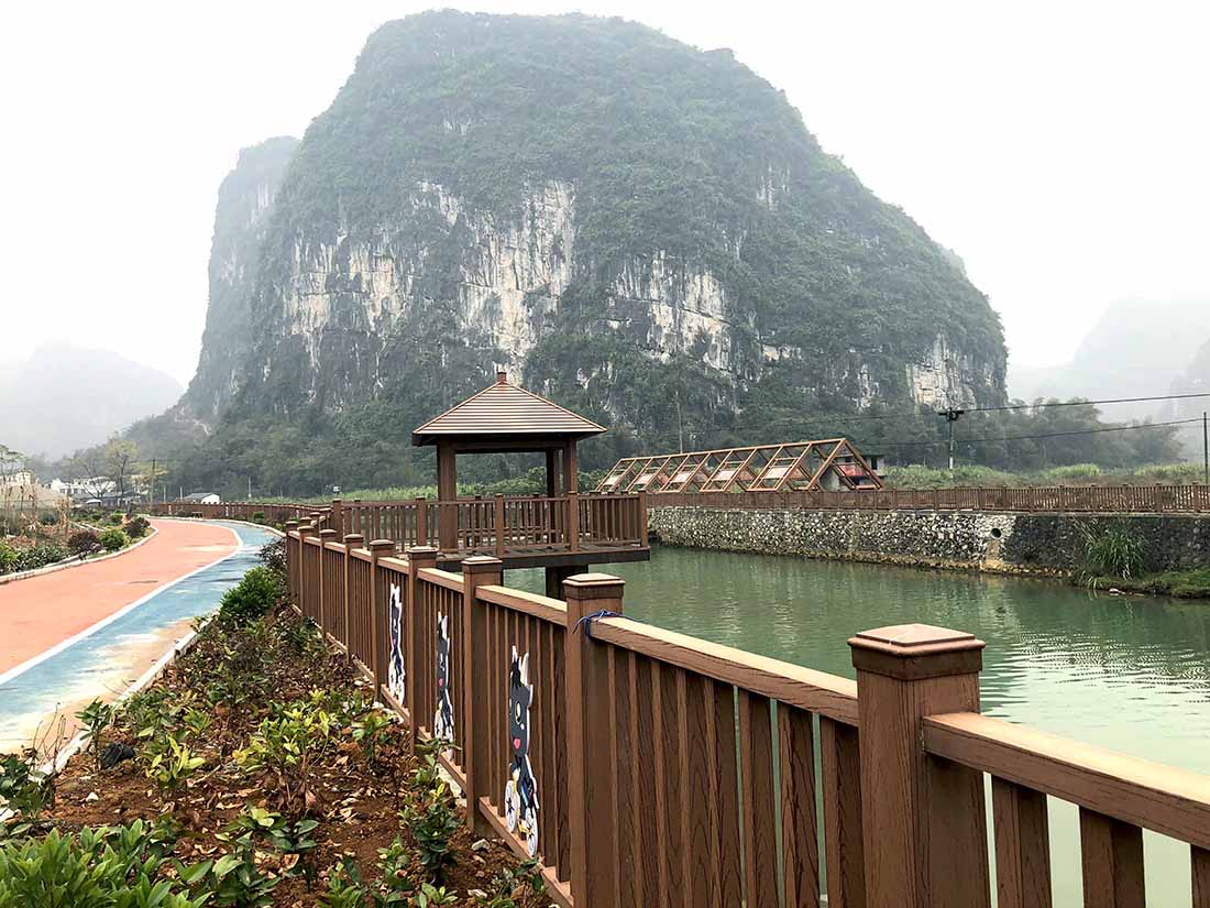 防腐木栏杆|西安宏艺达防腐木栏杆