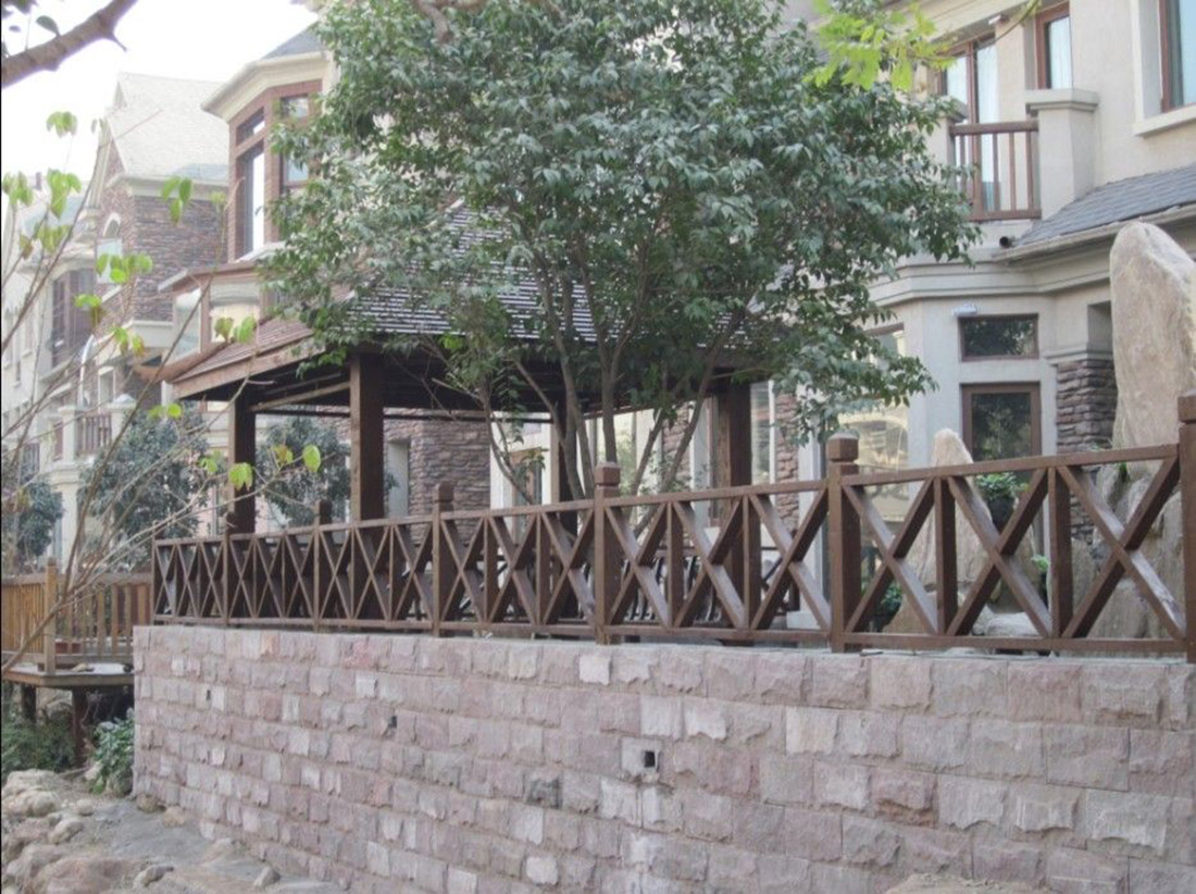 防腐木栏杆|西安宏艺达防腐木栏杆