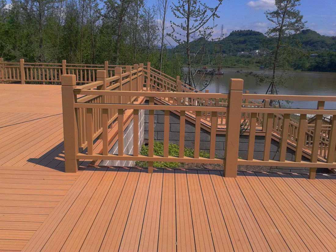 防腐木栏杆|西安宏艺达防腐木栏杆