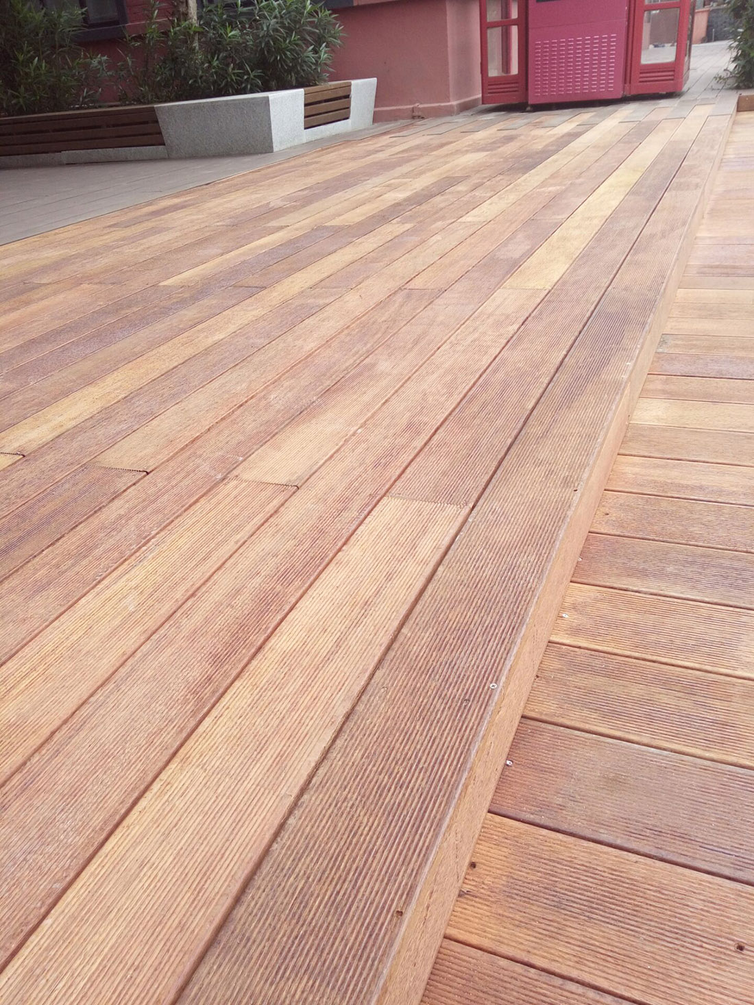 防腐木工程案例|西安宏艺达景观材料