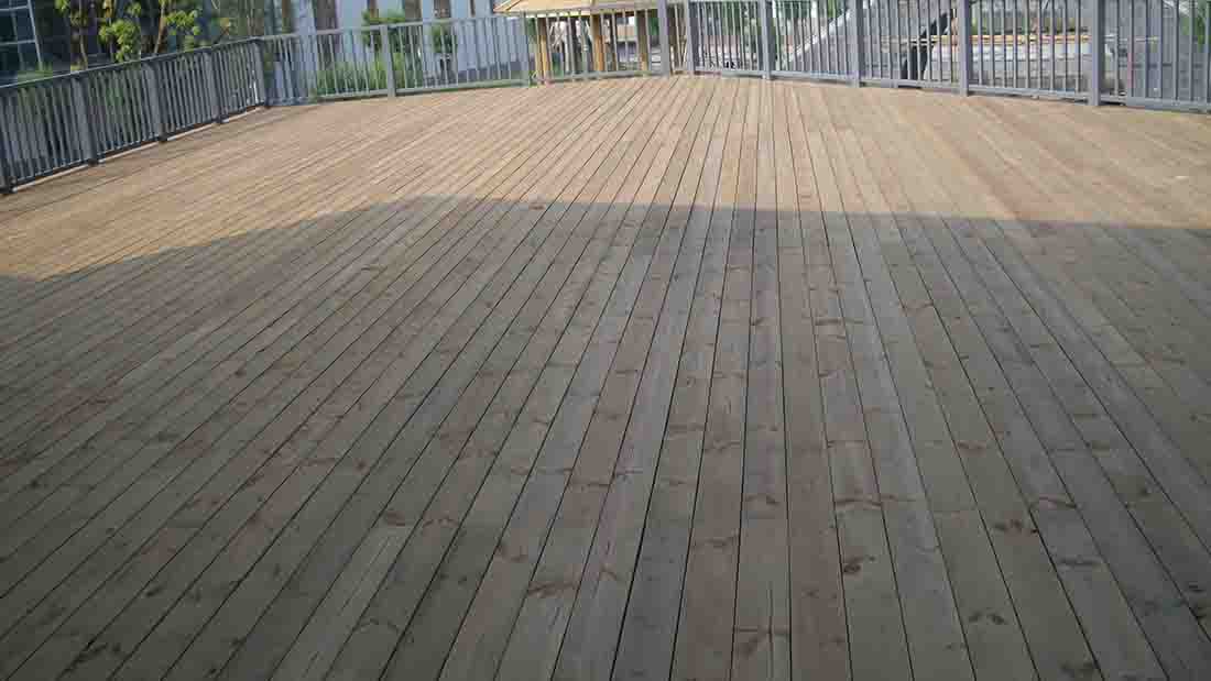 防腐木工程案例|西安宏艺达景观材料