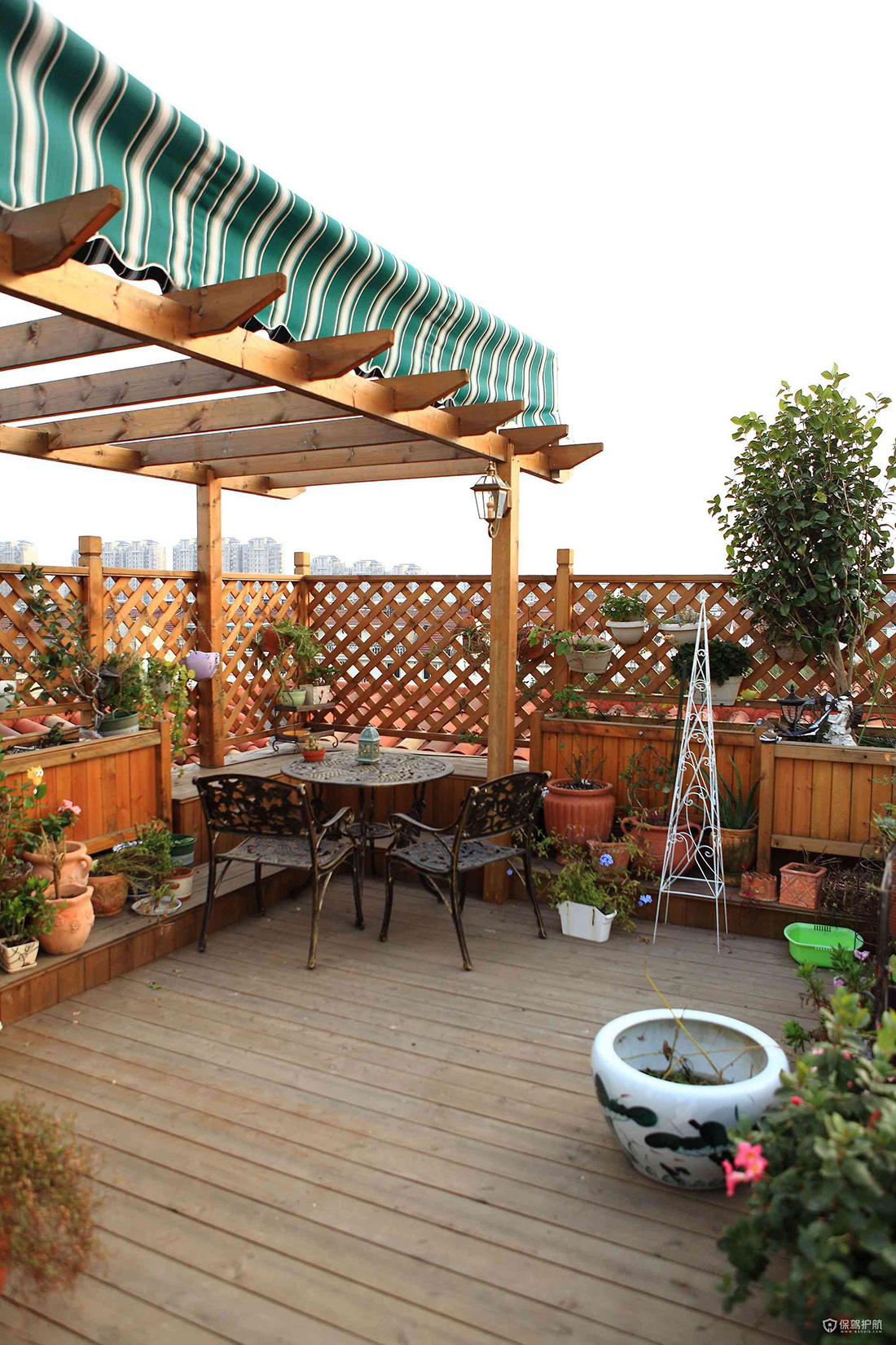 防腐木工程案例|西安宏艺达景观材料