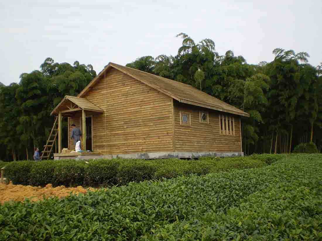 防腐木工程案例|西安宏艺达景观材料