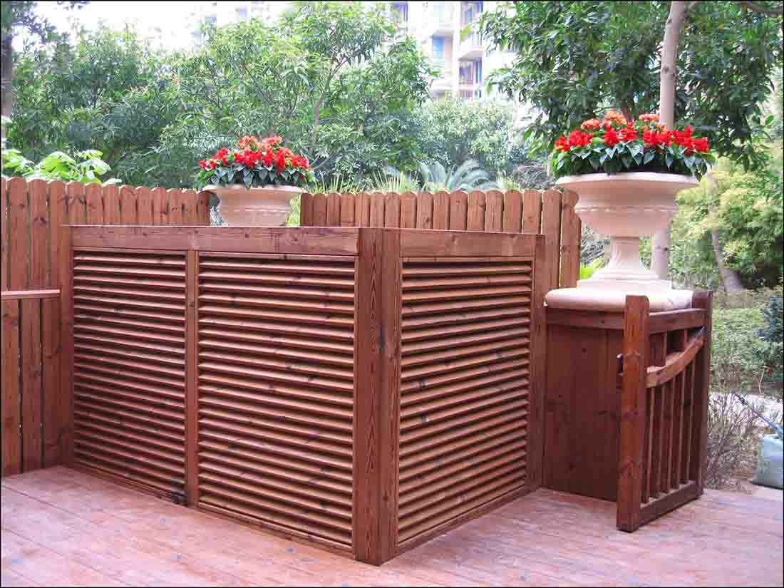 防腐木工程案例|西安宏艺达景观材料